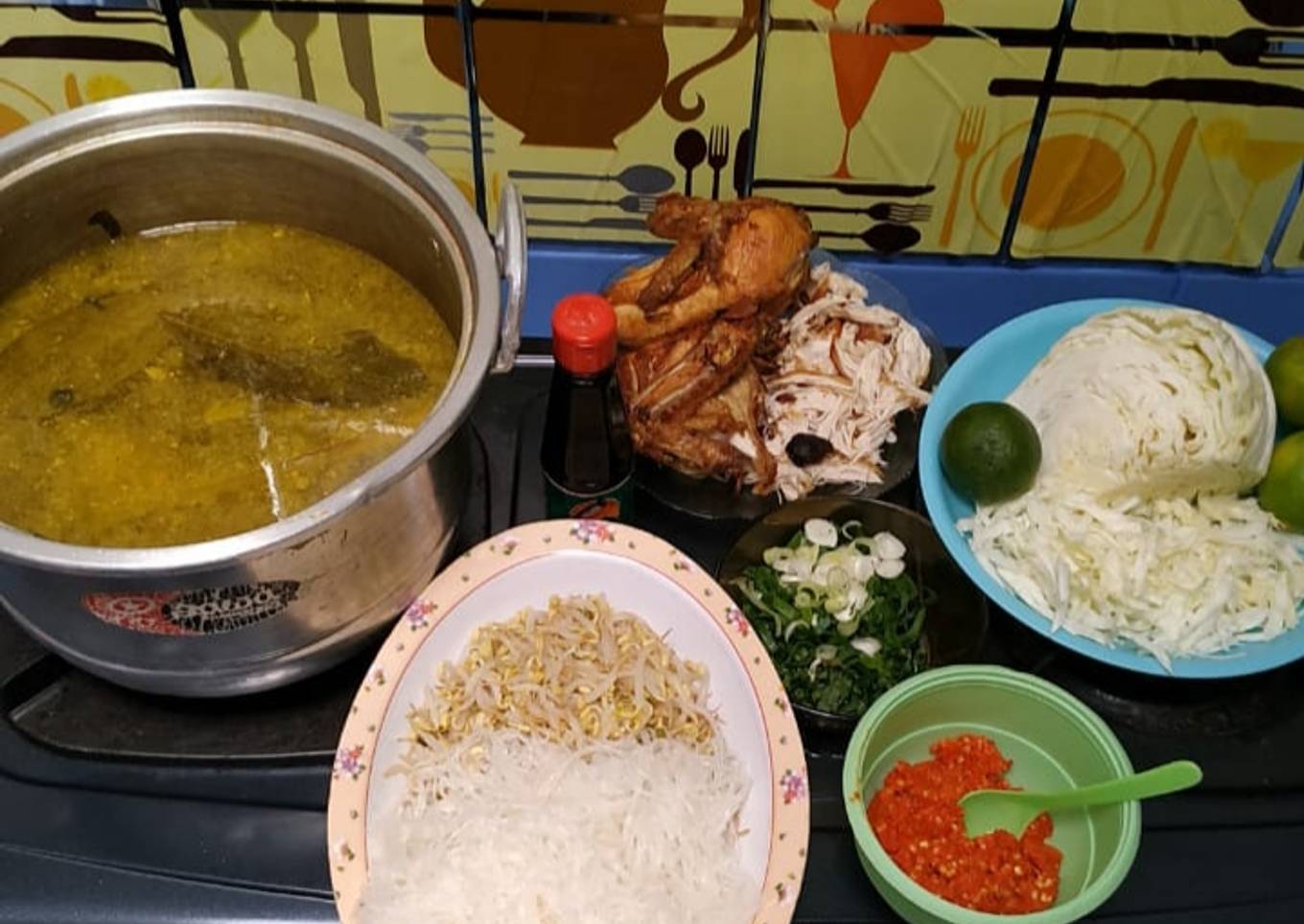 Soto ayam ala² akooh 😁