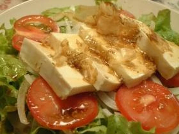 Easy Way Make Recipe Cool Tofu Salad for the Summer that is Delicious, Delicious}