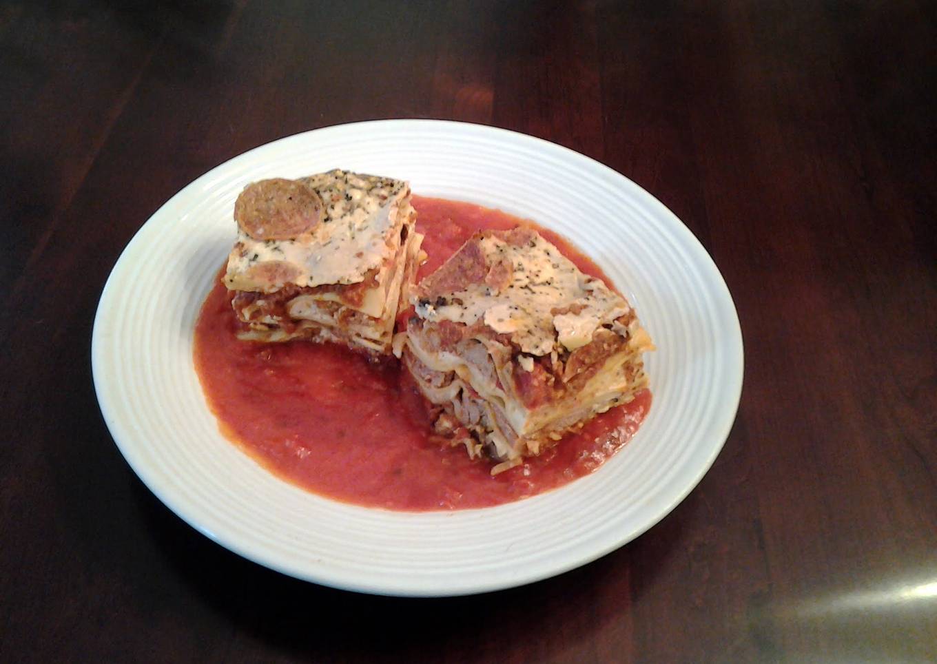 Lasagna with Sausage and Meatballs