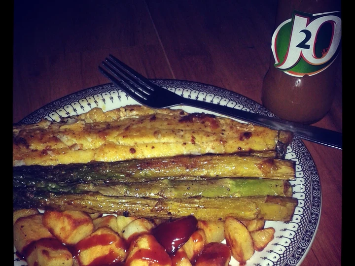 Easy Steps to Make pan fried haddock with asparagus and potato the Awesome  So Delicious