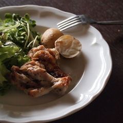 Roasted Chicken Drumettes and Spring Potatoes with Shio-Koji A picture of Roasted Chicken Drumettes and Spring Potatoes with Shio-Koji.