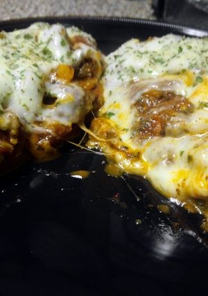 A picture of LuBella's Stuffed Eggplant Parmigiana.