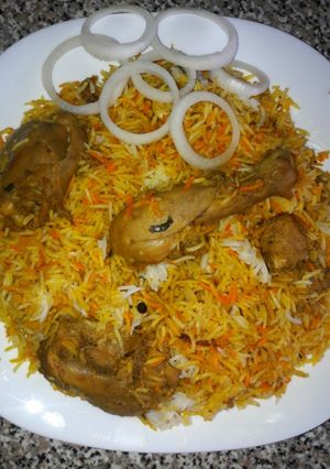 A picture of Chicken briyani#eid kay pakwan.