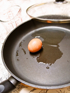 A picture of Egg Boiled in 100 ml of Water.