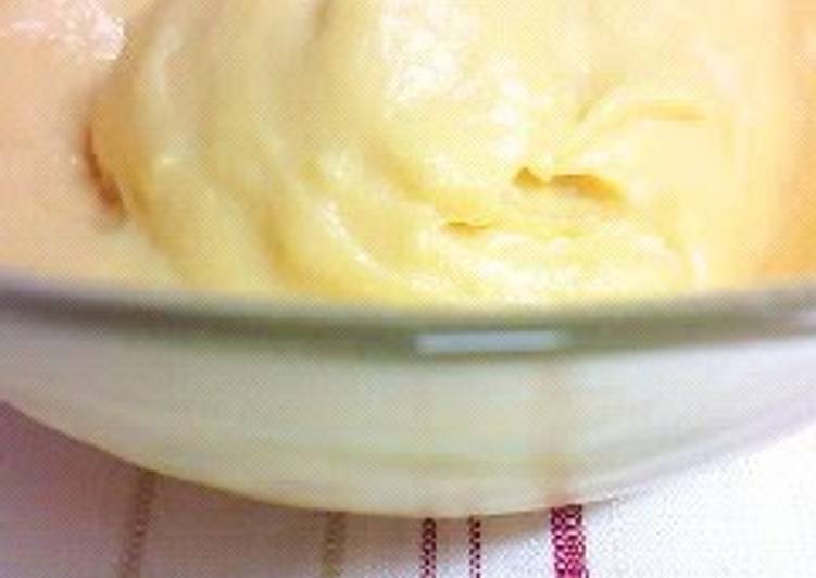 Easy Soy Milk Custard Cream in the Microwave