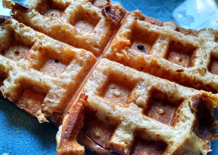 Waffle Iron Grilled Cheese