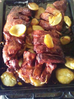 Una foto de Costilla adobada al horno