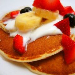 A picture of Easy Ricotta Cheese Pancakes.