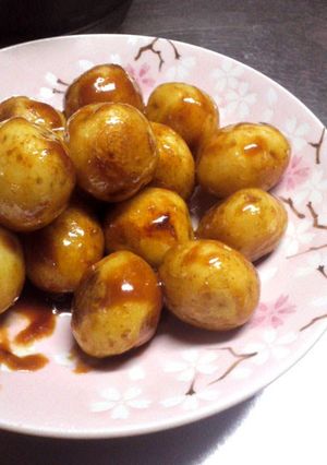 A picture of Small New Potatoes Sautéed Teriyaki Style in Sweet and Sour Miso.