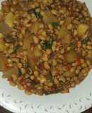 Sweet potatoes and beans pottage