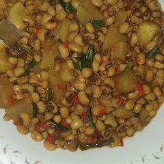 A picture of Sweet potatoes and beans pottage.