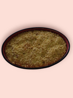 Una foto de Torta de manzana con crumble (sin manteca)