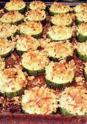 A picture of Zucchini Parmesan Bites.