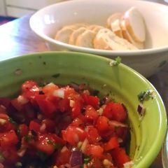 A picture of Bruschetta.