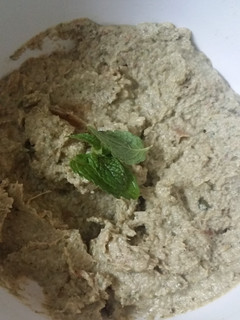 A picture of Sesame mint dip.
