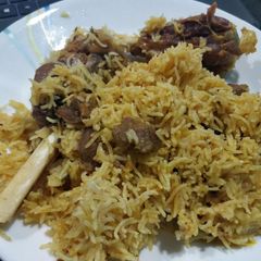 A picture of Mom’s quick one pot meal – ‘Faux Biryani’!.