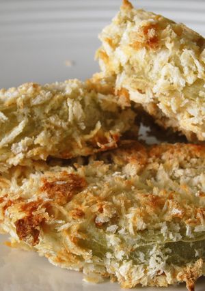 A picture of Oven Fried Green Tomatoes.
