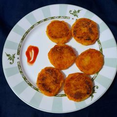 Carrot Rava Cutlets A picture of Carrot Rava Cutlets.