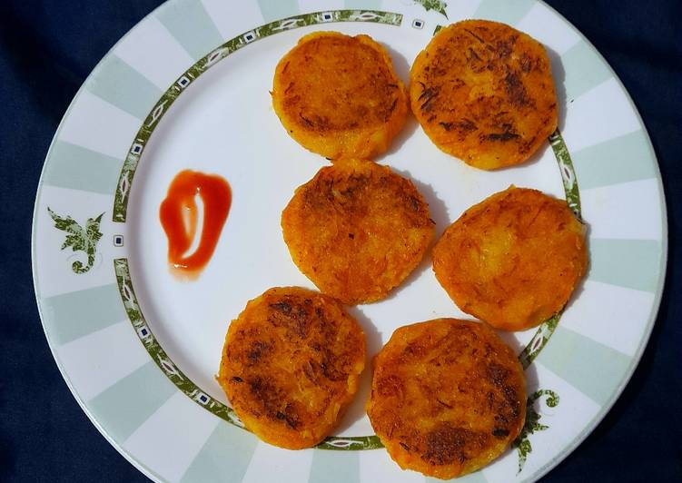 Carrot Rava Cutlets