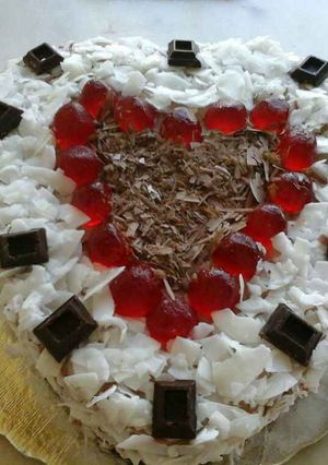صورة لوصفة طريقة عمل كيكة باونتي