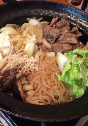 A picture of Easy and Simple Chicken Sukiyaki.
