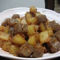 A picture of Spicy Diced Daikon and Konnyaku.