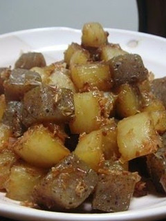 A picture of Spicy Diced Daikon and Konnyaku.