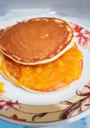 Foto resep Pancake Mango Jam