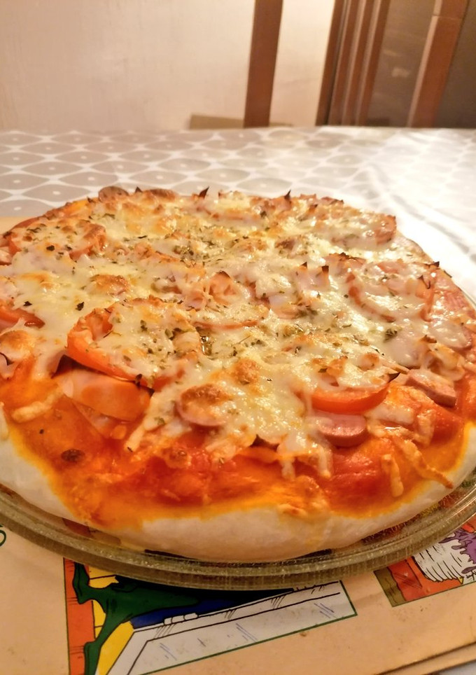 Una foto de Pizza con Masa Casera