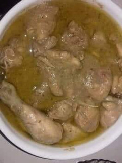 A picture of White karahi simple and easy.
