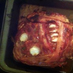 A picture of Uncle Mikes Halloween Meatloaf.