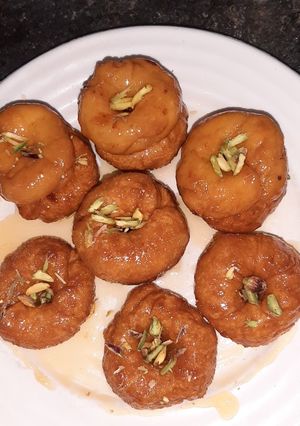 A picture of Balu shahi mouth watering recipe.