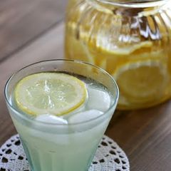 A picture of Lemonade with Homemade Lemon Syrup.