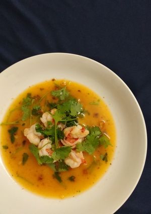 Hình của món Tôm tỏi ớt - Spain style.