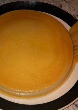 Una foto de Flan