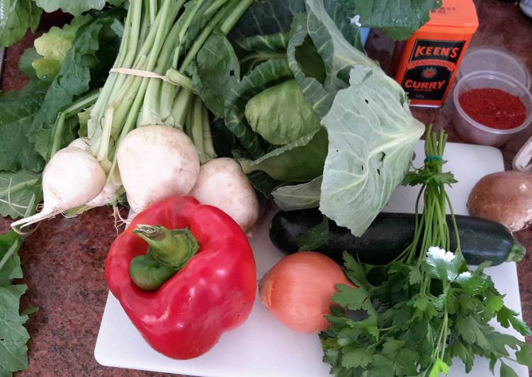 Steps to Prepare Quick Basically basic veggie soup