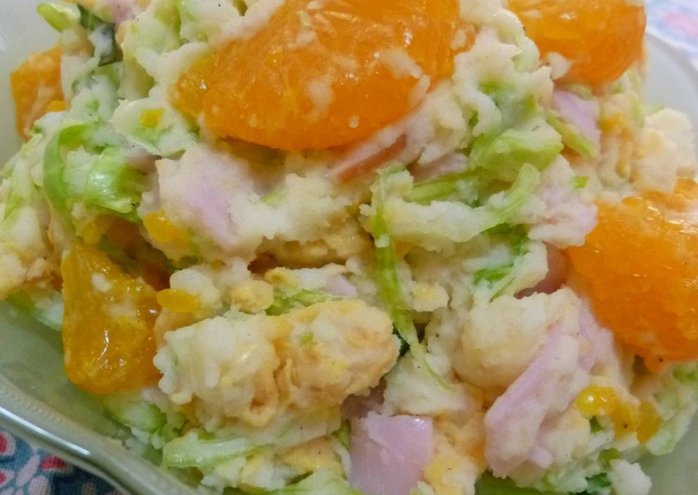 Grandma's recipe for winter potato salad