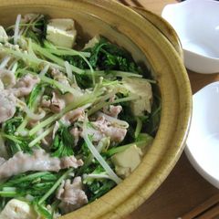 A picture of Healthy Vegetable and Pork Steamed Hot Pot.