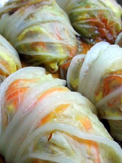 A picture of Chinese Cabbage Roll.