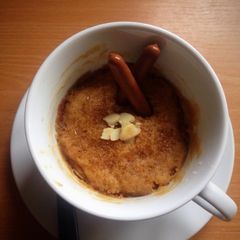 A picture of Eggless Microwave Coffee Cake.