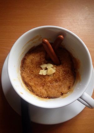 A picture of Eggless Microwave Coffee Cake.