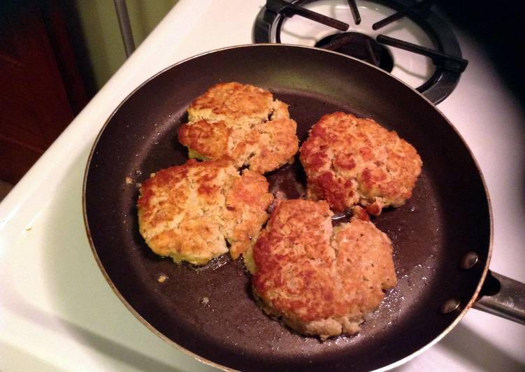 Steps to Make Any-night-of-the-week Salmon Patties And Dill Sauce