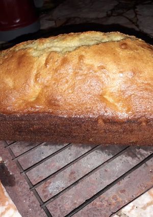 Una foto de Budín de miel y nueces
