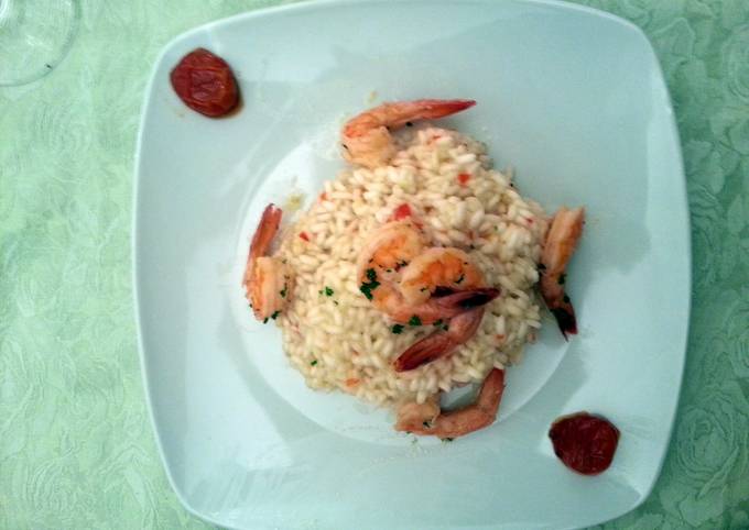 Risotto with Smoked Prawns