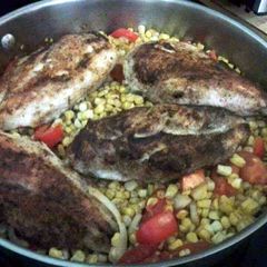 A picture of Griff's Chicken Maque Choux (mock-shoe).