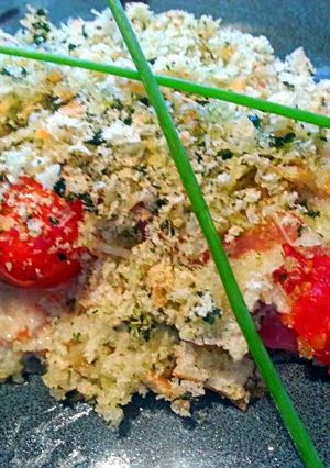 A picture of Ray's Brucetta Style Crusted Fish.