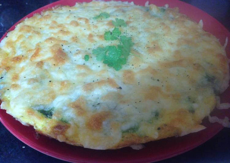 Step-by-Step Guide to Prepare Quick My Spinach and Mustard Omelette with Mozzarella 😍