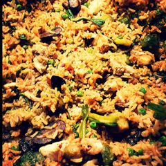 Spicy Vegetable Fried Rice 🍄 A picture of Spicy Vegetable Fried Rice 🍄.