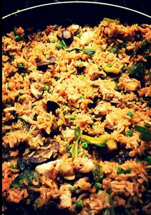A picture of Spicy Vegetable Fried Rice 🍄.