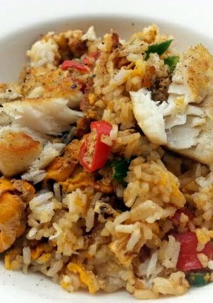 A picture of Fish Fried Rice.